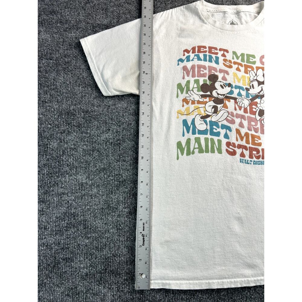 Disney Mickey & Minnie Meet Me On Main Street ShirtMedium Wht Walt Disney World - Picture 5 of 8